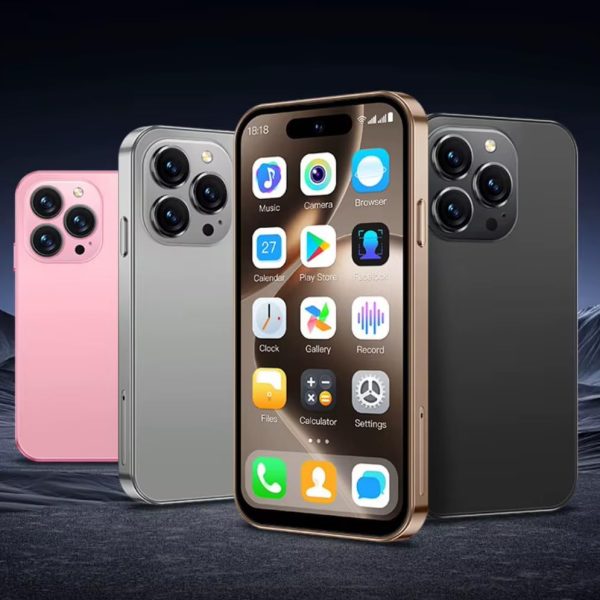 هاتف ذكي صغير XS15 الجيل الثالث، شاشة 3 انش HD، اندرويد 8.1، ذاكرة RAM 2GB + ذاكرة روم 16GB، ثنائي شرائح الاتصال، ارجواني