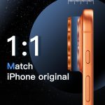 ⁦جيتك واقي عدسة الكاميرا لموبايل ايفون 17 برو ماكس 6.9 انش، غطاء حلقي من الزجاج المقوى بتغطية كاملة بدرجة صلابة 9، لوحة معدنية غير لامعة، مناسب للجراب، عبوة واحدة (برتقالي)⁩ - الصورة ⁦5⁩