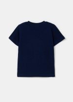 ⁦OVS تيشرت قطن بتفاصيل للاولاد موديل 1990889-ازرق⁩ - الصورة ⁦3⁩