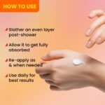 ⁦دوت اند كي لوشن الجسم فائق السطوع بفيتامين C + E للبشرة المغذية العميقة والمتوهجة بشكل واضح | يقلل البقع الداكنة والتسمير | مع فيتامين C الثلاثي والنياسيناميد | للنساء والرجال | 250 مل⁩ - الصورة ⁦6⁩