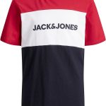JACK & JONES Boys Logo Blocking Junior T-Shirt