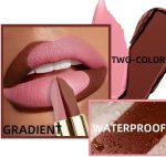 ⁦Long‑last‑Wear Two-Tone Dual Colour Lipstick | Moisturizing, Waterproof, Transfer‑Proof Lip Color | Gradient Ombré Lip Color Stick | Fade Resistant & Smudge Proof | Vegan Formula(Berry Drip(101))⁩ - الصورة ⁦5⁩