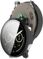 ⁦FTRONGRT Cover Compatible with Garmin Venu 4 41 mm, PC + Tempered Film, Scratch Resistant Protective Case, Black⁩ - الصورة ⁦4⁩