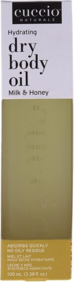 ⁦كوتشيو زيت الجسم الجاف المرطب من ناتشورال - زيت معطر للجسم - علاج مرطب اساسي لاصلاح البشرة الجافة - تركيبة خالية من البارابين مع جميع المكونات الطبيعية - الحليب والعسل - 3.38 اونصة⁩ - الصورة ⁦7⁩