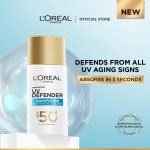 ⁦L’Oréal Paris UV Defender Aquafusion Daily Water Gel Sunscreen SPF50+ PA++++, Defends from all UV aging signs, Absorbs in 3 Seconds, 50ml⁩ - الصورة ⁦2⁩