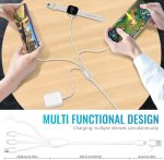 ⁦ايليفانت بوت® كيبل USB C للشحن المغناطيسي اللاسلكي لايفون، كيبل شحن 4 في 1 للجوال والتابلت والساعة الذكية من USB/USB C الى USB C⁩ - الصورة ⁦2⁩