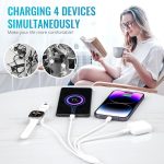 ⁦ايليفانت بوت® كيبل USB C للشحن المغناطيسي اللاسلكي لايفون، كيبل شحن 4 في 1 للجوال والتابلت والساعة الذكية من USB/USB C الى USB C⁩ - الصورة ⁦7⁩