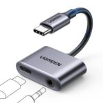يوجرين محول صوت USB C الى 3.5 ملم، محول سماعة راس USB C وشاحن من النوع سي الى Aux دونجل متوافق مع ايباد برو 2022، اير 5، سامسونج جالاكسي S23/S23+/S23 الترا/S22، نوت 20، تاب S7 ريدمي باد