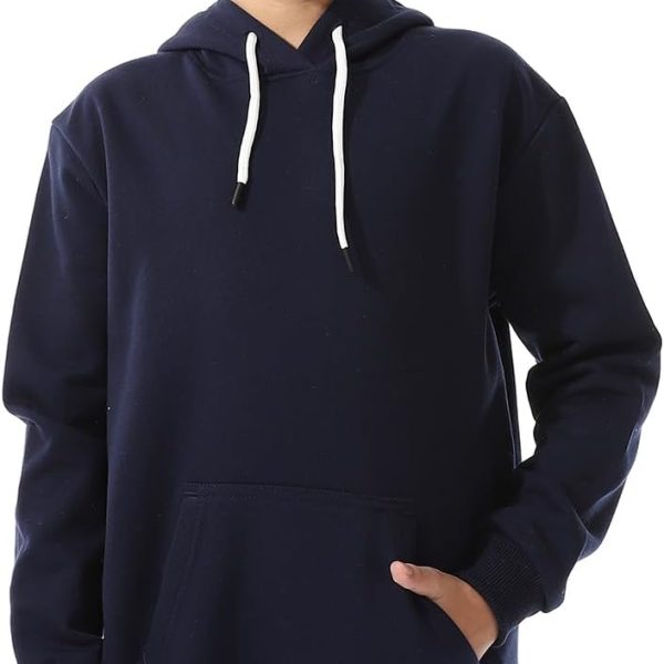 سويت شيرت بغطاء للرأس وجيوب من الصوف للاولاد