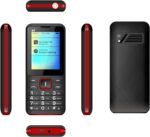 جوال اساسي للاطفال او كبار السن، جوال 4G ، جوال ثنائي شرائح الاتصال غير مقفل، هاتف عمل احتياطي مع زر كبير، احمر