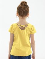 ⁦نوومفيش تي شيرت كريس كروس باك باكمام قصيرة منفوخة للبنات (2-12 سنة)⁩ - الصورة ⁦5⁩