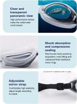 ⁦طقم ملابس سباحة 7 في 1 للاولاد من اوربازار، بدلة سباحة واقية من الشمس بعامل حماية من الاشعة فوق البنفسجية 50+، ملابس سباحة سريعة الجفاف مع شورت ونظارات HD وشنطة ظهر وقبعة وسدادات اذن ومشبك انف، للشاطئ⁩ - الصورة ⁦5⁩