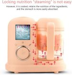 ⁦ماكينة تحضير طعام الاطفال - جهاز بخار كهربائي وخلاط ومطحنة للمكملات الغذائية - الة طبخ وخلط - بينك⁩ - الصورة ⁦2⁩