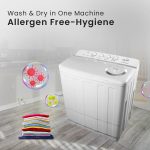 ⁦ستار تراك غسالة نصف اوتوماتيكية بحوضين بوزن 20 كجم، غسالة تحميل علوي مع فلتر وبر SW-2000W1-TK (ضمان لمدة عام)⁩ - الصورة ⁦3⁩