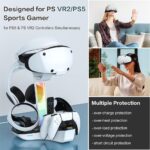 ⁦حامل قاعدة شحن لجهاز بلاي ستيشن 5 في ار 2، حامل شحن PSVR2، قاعدة شحن مغناطيسية لاجهزة تحكم PS5 VR2، حامل شحن عالي السرعة، مؤشر LED، حامل سماعات راس الواقع الافتراضي⁩ - الصورة ⁦7⁩