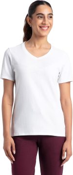 ريفلكس تي شيرت قطن رمادي قبة دائرية -نساء