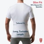 ⁦تي شيرت داخلي مقاوم للتعرق للرجال مع وسادات العرق تحت الإبط (مقاس نحيف، رقبة دائرية)⁩ - الصورة ⁦6⁩