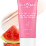 دوت اند كي كريم ستروب من واترميلون فريش ان ذا سبوت | كريم اشراق بشرة الوجه | مرطب وهايلايتر للوجه | للتوهج الفوري الندي | يعزز الترطيب | لجميع انواع البشرة | للنساء والرجال | 30 مل