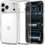 سبايجن جراب الترا هايبرد مصمم لموبايل ايفون 17 برو (2025) - شفاف كريستالي