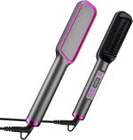 فرشاة فرد الشعر من بي سي ام سي زد سي دي سي، مكواة شعر مع مشط مدمج، طلاء سيراميك تورمالين، تسخين سريع واعدادات درجة حرارة 80 الى 230 درجة مئوية. فرشاة فرد الشعر لتصفيف الشعر في المنزل