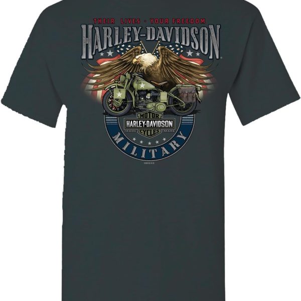 تي شيرت رجالي مطبوع عليه صورة رمادية دخانية - جولة في الخارج | ايجل بايك