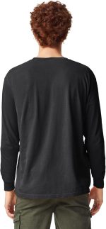 ⁦كومفورت كلزر تي شيرت بأكمام طويلة للكبار، أزرق التنوب، مقاس S⁩ - الصورة ⁦3⁩