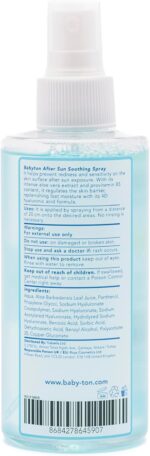 ⁦بخاخ افتر صن المهدئ من بيبي تون، 200 مل - تركيبة صبار الالوفيرا المرطبة والمبردة لبشرة الطفل الحساسة - سريع الامتصاص وغير دهني⁩ - الصورة ⁦2⁩