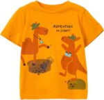 OVS تيشرت قطن مطبوع للاولاد 2060911-برتقالي