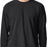 كومفورت كلزر تي شيرت بأكمام طويلة للكبار، أزرق التنوب، مقاس S