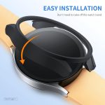 ⁦كيوتي حافظة حماية لشاشة سامسونج جالاكسي 7 مقاس 44 ملم من 6 + 6 قطع، غطاء صلب ممتص للصدمات من البولي كربونات مع طبقة واقية من الزجاج المقوى مضاد للضباب لملحقات ساعة جالكسي 7 محايدة، 44 ملم⁩ - الصورة ⁦3⁩