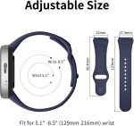 ⁦[3 عبوات] اساور متوافقة مع ساعة ريدمي 3 اكتيف، اساور ساعة من السيليكون الناعم لساعة شاومي ريدمي 3 اكتيف للنساء والرجال⁩ - الصورة ⁦4⁩