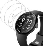 Screen Protectors Compatible with Google Pixel Watch 4 41 mm, 4 Pieces HD Anti-Scratch, Flexible TPU Screen Protector [Not Glass], Anti-Oil/Bubble Free Screen Protector