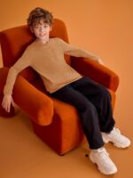 ⁦هالو مونينغ قمصان للاولاد باكمام طويلة ورقبة دائرية ضيقة كاجوال مع جيب على الصدر لعمر 5-14 سنة⁩ - الصورة ⁦5⁩