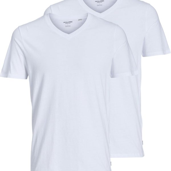 جاك اند جونز تيشيرت للرجال من قطعتين (عبوة من قطعتين)