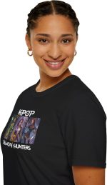 ⁦POD Clothing Design K-pop Singer | تي شيرت تصميم الألعاب، ديمونز هانترز، تي شيرت انيمي اون لاين للجنسين⁩ - الصورة ⁦2⁩