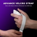 ⁦مقابض تحكم لانجثيرنج لميتا/اوكيولوس كويست 3، غطاء بملمس غير قابل للانزلاق واشرطة ناعمة قابلة للتعديل، متوافقة مع بطارية قاعدة الشحن الرسمية⁩ - الصورة ⁦6⁩