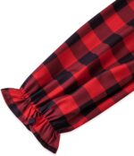 ⁦افانوفا بلوزة نسائية أنيقة بأكمام طويلة مكشكشة من الأمام ورقبة وهمية⁩ - الصورة ⁦5⁩