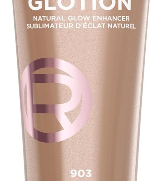 لوريال باريس هايلايتر سائل للوجه والجسم مع الجلسرين وزبدة الشيا، جلوشن بيرفكت ماتش لومي، محسن التوهج الطبيعي، 903 توهج متوسط، 40 مل