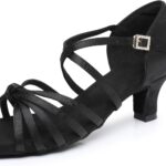 حذاء رقص لاتيني للنساء، حذاء رقص السالسا والتانجو تشاتشا للتدرب على الرقص