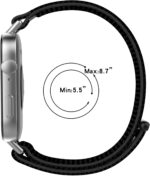 ⁦3 قطع من الاساور البديلة المصنوعة من النايلون متوافقة مع ساعة هواوي فيت 4/ هواوي ووتش فيت 4 برو الذكية - اساور معصم لطيفة على البشرة⁩ - الصورة ⁦2⁩