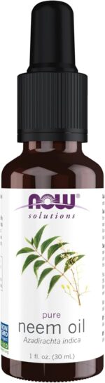 ناو زيت النيم النقي 100% من فودز سوليوشنز، مصنوع من زيت بذور النيم ازاديراشتا انديكا، يخفف بشكل طبيعي من التهيج ومشاكل البشرة الاخرى، 1 اونصة، المكونات: زيت نيم نقي 100%