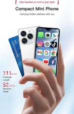 ⁦هاتف ذكي صغير 4G مفتوح من جروتراي، شاشة كاملة 4.3 انش، ثنائي شرائح الاتصال، رباعي النواة، 2+16 جيجابايت (رمادي)⁩ - الصورة ⁦3⁩