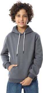 سويت شيرت بغطاء للرأس سهل الارتداء باكمام طويلة للاولاد 23003