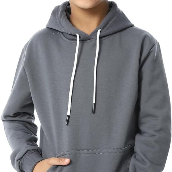 سويت شيرت بغطاء للرأس سهل الارتداء باكمام طويلة للاولاد 23003