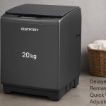 ويستبوينت غسالة اوتوماتيك بالكامل تحميل علوي 20 كجم، 8 برامج، مدخلين للمياه الساخنة او الباردة، جزء علوي من الزجاج المقوى، سهلة التنظيف، برامج غسيل سريع، غطاء ناعم، لون فضي، WLX-2021PS