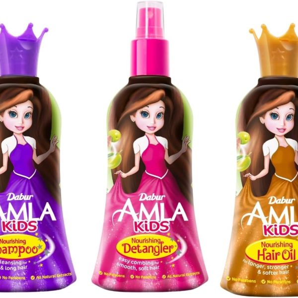 مزيل تشابك الشعر للاطفال من دابر املا + زيت شعر + شامبو (3 × 200 مل) مستخلصات طبيعية عناية لطيفة للشعر القوي والطويل عبوة اقتصادية