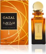 ⁦عطر للجنسين من زمزم غزال - 50 مل او دي بارفان | عطر شرقي خشبي يدوم طويلا مع خشب العود والورد والتوت وخشب العنبر | رائحة انيقة للرجال والنساء، لجميع المناسبات⁩ - الصورة ⁦2⁩
