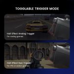 ⁦وحدة تحكم العاب بلوتوث G8 من جيم سير لاجهزة اندرويد وايفون 15، اداة تحكم بالالعاب بخاصية التوصيل والتشغيل مع عصا تحكم بتاثير القاعة/ زناد القاعة، مقبس صوت 3.5 ملم⁩ - الصورة ⁦4⁩