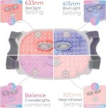 ⁦ستايل برو قناع وجه باضاءة LED من ويفلينجث - متعدد الاوضاع للعناية بالبشرة مع ضوء احمر وازرق بالاشعة تحت الحمراء القريبة للتجاعيد والعيوب - مرن، قابل لاعادة الشحن، سهل الاستخدام، مصمم في المملكة⁩ - الصورة ⁦4⁩