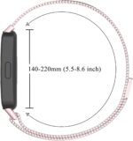 ⁦سوار معدني من قطعتين متوافق مع ساعة هواوي باند 10/9/8، اساور رياضية معدنية قابلة للتعديل من الستانلس ستيل للنساء والرجال⁩ - الصورة ⁦2⁩